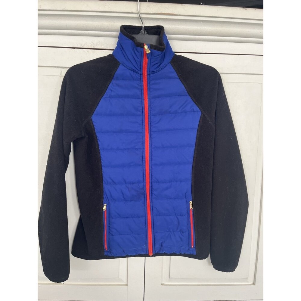 Ralph Lauren Active Jacket Womens XS Fleece Black Blue Red Quilted Full Zip LRL
